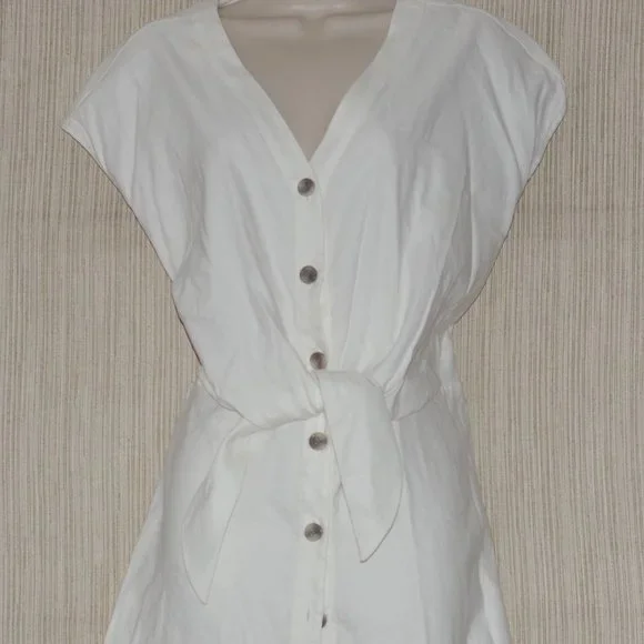 Calvin Klein | Dresses | Nwt Calvin Klein Ivory Linen Blend Button V Neck Midi Dress Size8 | Poshmark Calvin Klein | Dresses | Nwt Calvin Klein Ivory Linen Blend Button V Neck Midi Dress Size8 | Poshmark